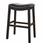 26-Inch Black and Espresso Backless Solid Wood Bar Stool 10 26-Inch Black and Espresso Backless Solid Wood Bar Stool