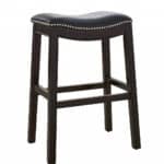26-Inch Black and Espresso Backless Solid Wood Bar Stool 15 26-Inch Black and Espresso Backless Solid Wood Bar Stool