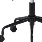35.2-Inch White and Black Adjustable Faux Leather Office Chair 13 35.2-Inch White and Black Adjustable Faux Leather Office Chair