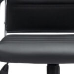 26 Inch Black and Silver Adjustable Faux Leather Office Chair 15 26 Inch Black and Silver Adjustable Faux Leather Office Chair