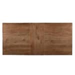 Natural Rubberwood and Mindy Veneer Traditional Trestle Dining Table