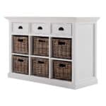 Modern Farmhouse Buffet Server With Storage Baskets (Set of 1) 11 Modern Farmhouse Buffet Server With Storage Baskets (Set of 1)