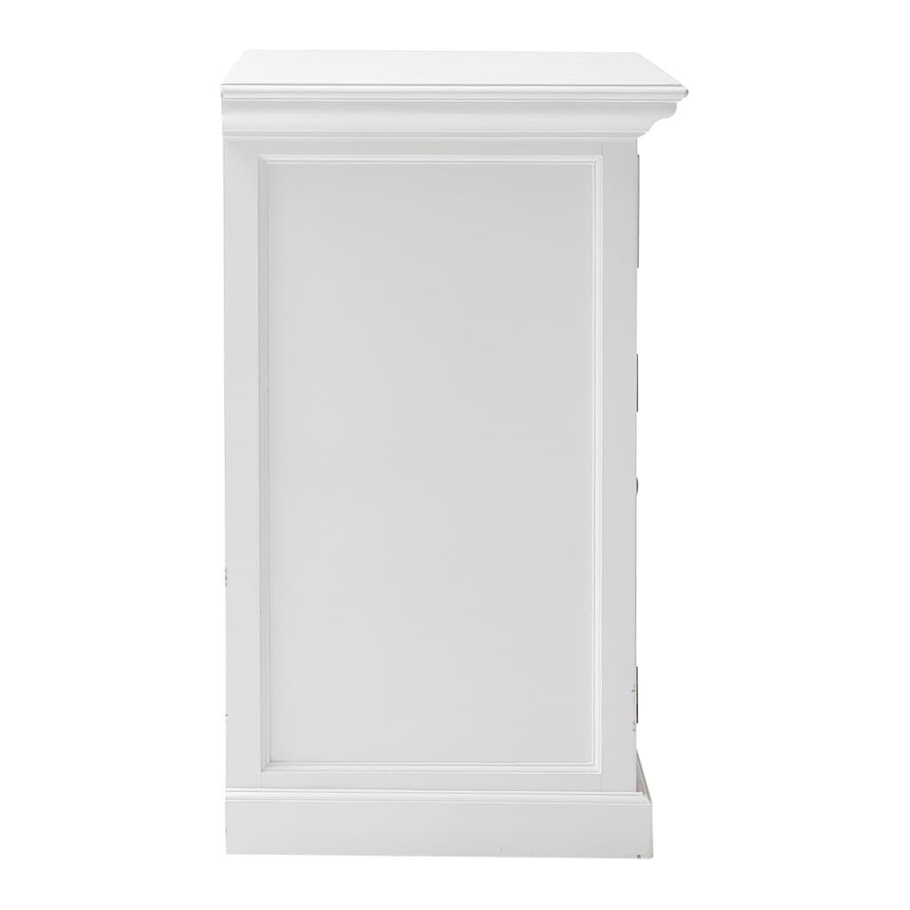 White Modern Farmhouse Accent Cabinet with Two Doors and Drawer 4 White Modern Farmhouse Accent Cabinet with Two Doors and Drawer - Image 4
