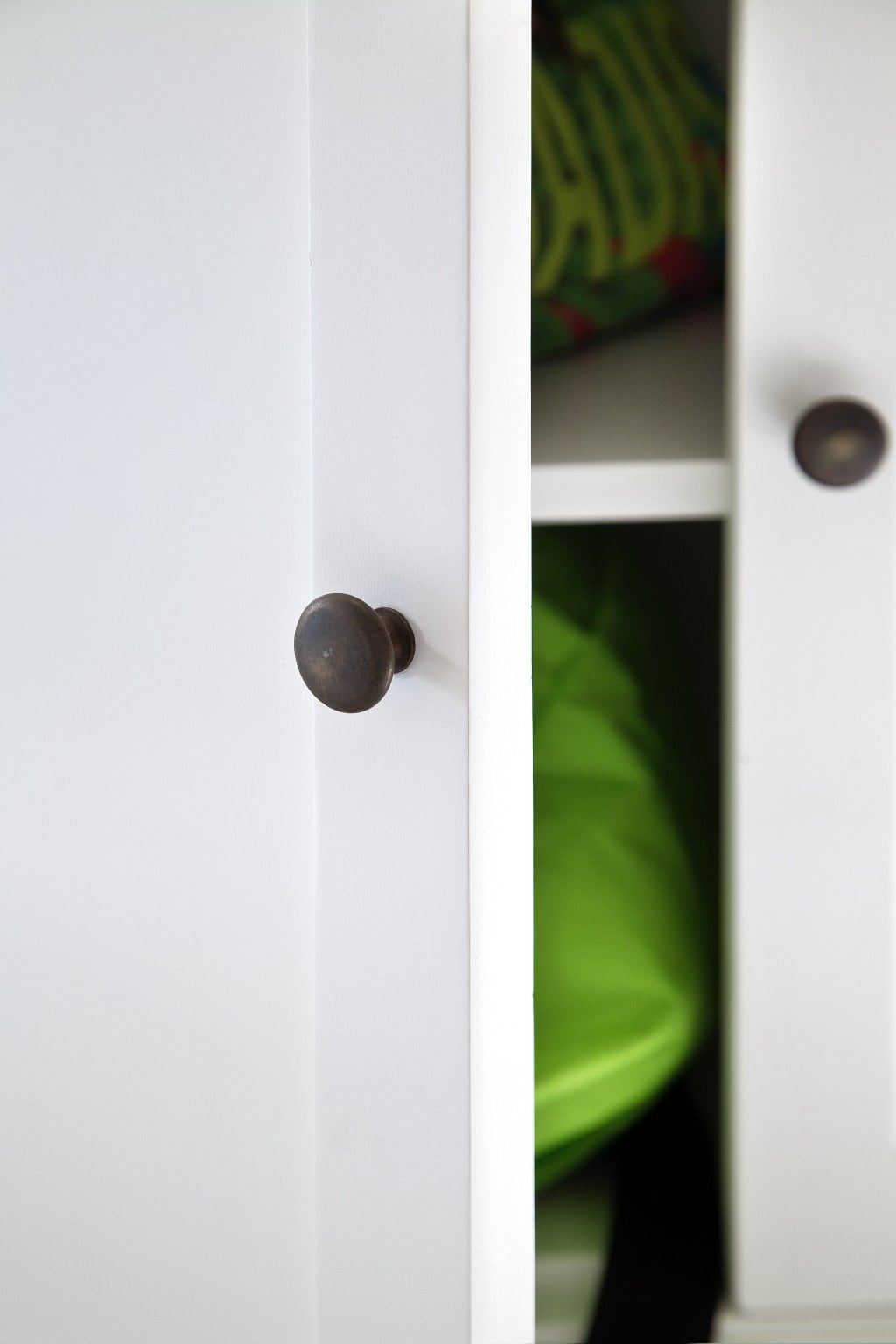 White Modern Farmhouse Accent Cabinet with Two Doors and Drawer 8 White Modern Farmhouse Accent Cabinet with Two Doors and Drawer - Image 8