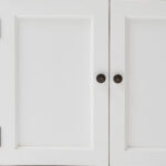 White Modern Farmhouse Accent Cabinet with Two Doors and Drawer 15 White Modern Farmhouse Accent Cabinet with Two Doors and Drawer