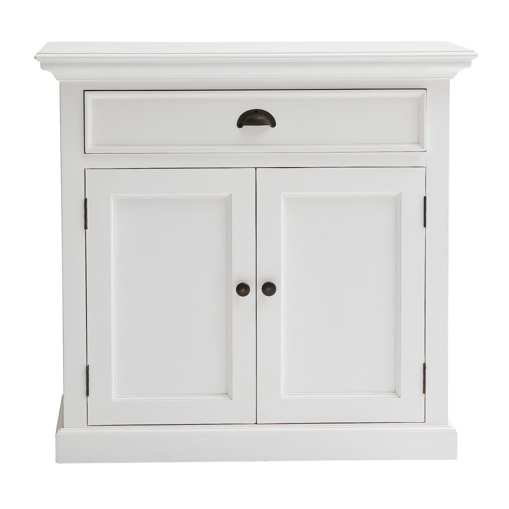 White Modern Farmhouse Accent Cabinet with Two Doors and Drawer 7 White Modern Farmhouse Accent Cabinet with Two Doors and Drawer - Image 7
