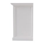 White Solid Wood Sideboard with Three Drawers and Five Doors