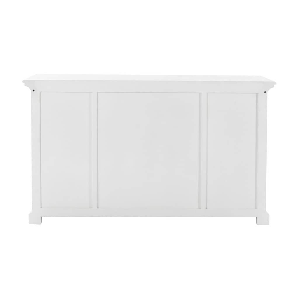 White Glass Door Accent Cabinet With Drawers and Shelving 4 White Glass Door Accent Cabinet With Drawers and Shelving - Image 4