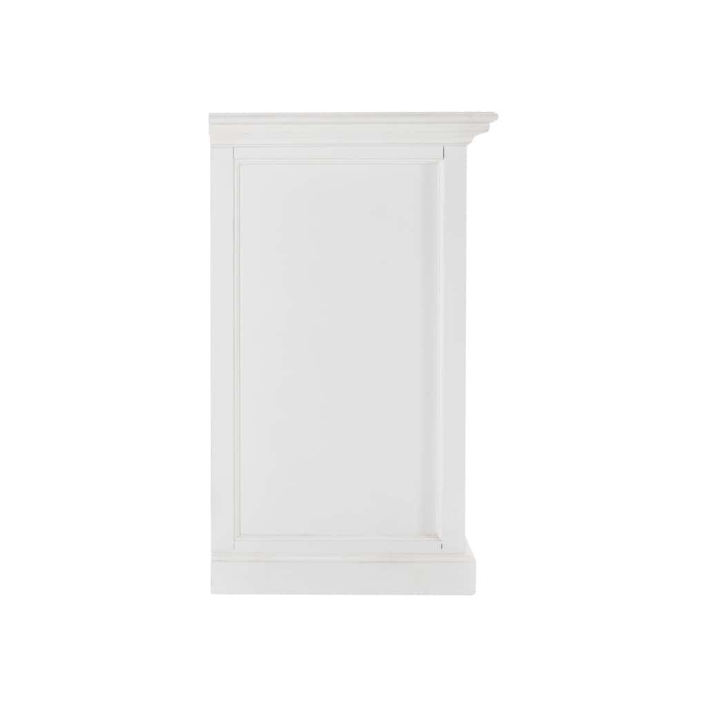 White Glass Door Accent Cabinet With Drawers and Shelving 5 White Glass Door Accent Cabinet With Drawers and Shelving - Image 5