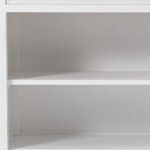 White Wood Buffet Table with Drawers and Open Storage 17 White Wood Buffet Table with Drawers and Open Storage