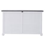 Black and White Farmhouse Buffet Server with Storage Shelves 12 Black and White Farmhouse Buffet Server with Storage Shelves