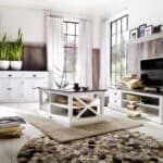Black and White Farmhouse Buffet Server with Storage Shelves 17 Black and White Farmhouse Buffet Server with Storage Shelves