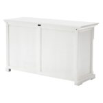 Formal White Solid Wood Sideboard with Two Drawers and Doors 14 Formal White Solid Wood Sideboard with Two Drawers and Doors