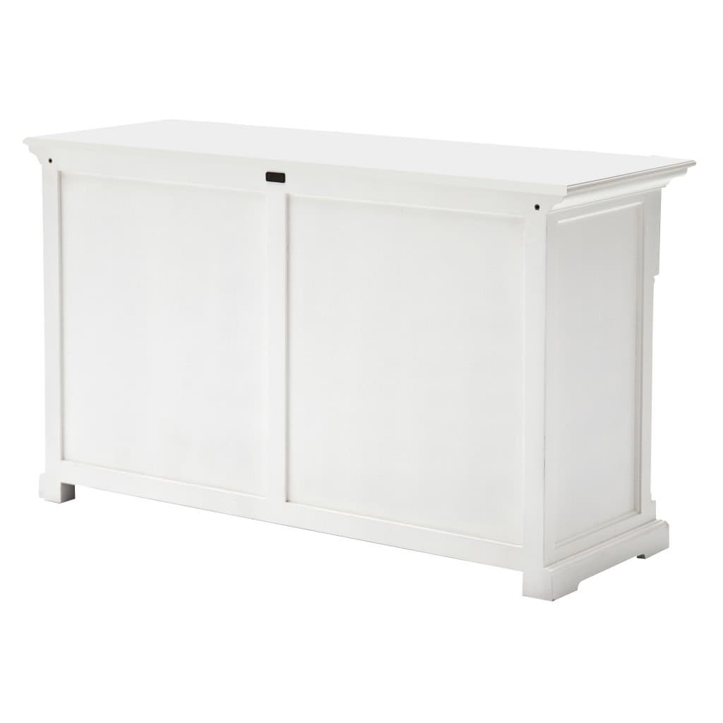 Formal White Solid Wood Sideboard with Two Drawers and Doors 5 Formal White Solid Wood Sideboard with Two Drawers and Doors - Image 5