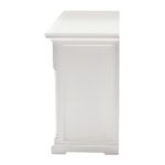 Formal White Solid Wood Sideboard with Two Drawers and Doors 15 Formal White Solid Wood Sideboard with Two Drawers and Doors