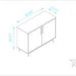 Versatile White and Natural Two Door Modern Accent Cabinet
