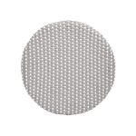 24 Inch Gray and White Rattan Backless Counter Height Bar Stool