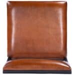 27-Inch Brown and Black Wood and Iron Bar Stool