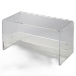Modern Chic Acrylic Bench With Minimalist Clear Design