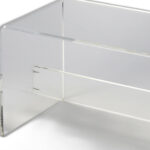 Modern Chic Acrylic Bench With Minimalist Clear Design