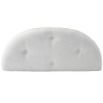Mirrored Crescent Bench with Tufted Upholstery and Antiqued Accents 15 Mirrored Crescent Bench with Tufted Upholstery and Antiqued Accents