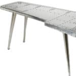 Silver Metal Writing Desk with Aluminum Base and Modern Design 14 Silver Metal Writing Desk with Aluminum Base and Modern Design