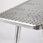 Silver Metal Writing Desk with Aluminum Base and Modern Design 18 Silver Metal Writing Desk with Aluminum Base and Modern Design