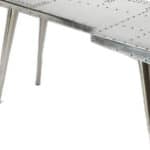 Silver Metal Writing Desk with Aluminum Base and Modern Design 13 Silver Metal Writing Desk with Aluminum Base and Modern Design