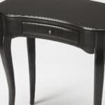 32 Inch Black Solid Wood Kidney Writing Desk With Drawer 8 32 Inch Black Solid Wood Kidney Writing Desk With Drawer