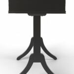 Acacia Pinewood Black Writing Desk With Drawer and Brass Handle 13 Acacia Pinewood Black Writing Desk With Drawer and Brass Handle
