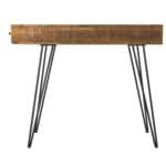 Brown Black Manufactured Wood Writing Desk With Drawers 38 Inch 10 Brown Black Manufactured Wood Writing Desk With Drawers 38 Inch