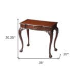 Dark Brown 35 Inch Rubberwood Writing Desk with Drawer 12 Dark Brown 35 Inch Rubberwood Writing Desk with Drawer