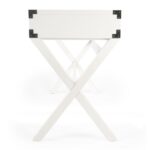 White Solid Wood Writing Desk with Three Drawers 46 Inch 12 White Solid Wood Writing Desk with Three Drawers 46 Inch
