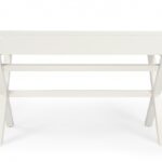 White Solid Wood Writing Desk with Three Drawers 46 Inch 13 White Solid Wood Writing Desk with Three Drawers 46 Inch