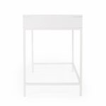 White Solid Wood Writing Desk with Two Drawers 13 White Solid Wood Writing Desk with Two Drawers