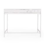 White Solid Wood Writing Desk with Two Drawers 14 White Solid Wood Writing Desk with Two Drawers