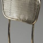 18 Inch Wood Brown Iron Swivel Modern Side Chair 11 18 Inch Wood Brown Iron Swivel Modern Side Chair