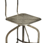 18 Inch Wood Brown Iron Swivel Modern Side Chair 10 18 Inch Wood Brown Iron Swivel Modern Side Chair