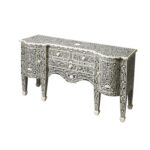 Black Wood Sideboard with Three Drawers and Two Doors 11 Black Wood Sideboard with Three Drawers and Two Doors