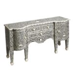 Black Wood Sideboard with Three Drawers and Two Doors 10 Black Wood Sideboard with Three Drawers and Two Doors