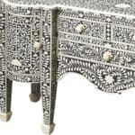 Black Wood Sideboard with Three Drawers and Two Doors 12 Black Wood Sideboard with Three Drawers and Two Doors