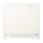 Transitional Style White Solid Wood Sideboard with Two Drawers and Doors 16 Transitional Style White Solid Wood Sideboard with Two Drawers and Doors