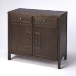 Modern Coffee Console Cabinet with Storage and Drawers