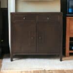 Modern Coffee Console Cabinet with Storage and Drawers