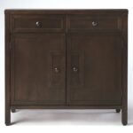 Modern Coffee Console Cabinet with Storage and Drawers