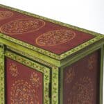 Hand Painted Floral Storage Cabinet with Shelf Meranti Wood 10 Hand Painted Floral Storage Cabinet with Shelf Meranti Wood