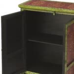 Hand Painted Floral Storage Cabinet with Shelf Meranti Wood 11 Hand Painted Floral Storage Cabinet with Shelf Meranti Wood