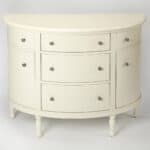White Solid Wood Sideboard with Five Drawers and Shelves 16 White Solid Wood Sideboard with Five Drawers and Shelves