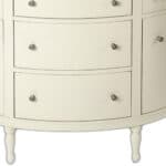White Solid Wood Sideboard with Five Drawers and Shelves 15 White Solid Wood Sideboard with Five Drawers and Shelves