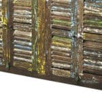 Reclaimed Mango Wood Sideboard with Distressed Painted Finish